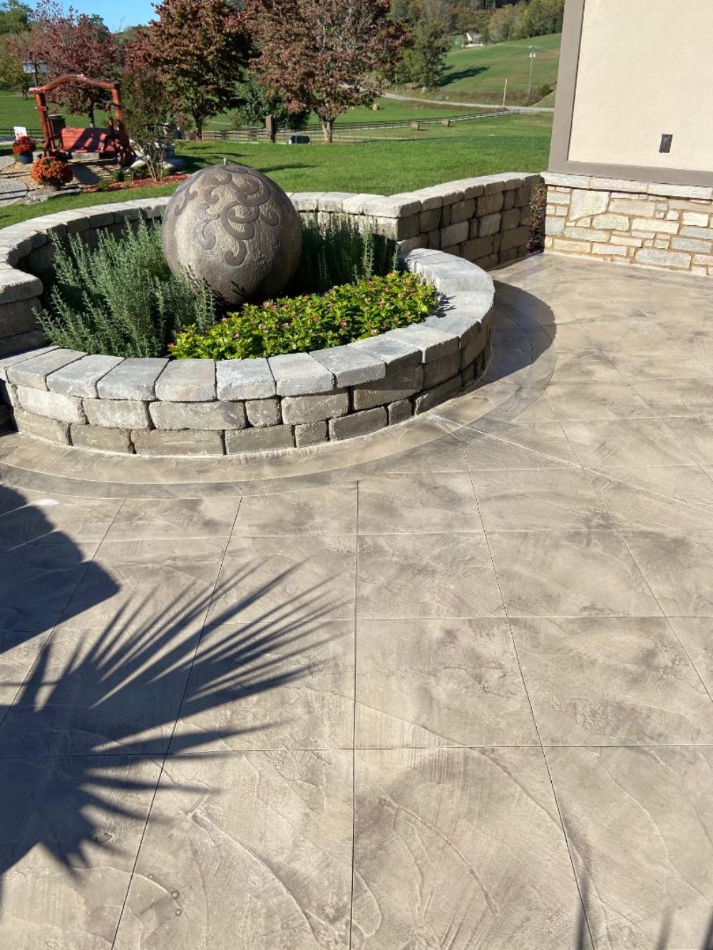 Beautification of Existing Concrete Patios in Morristown, TN