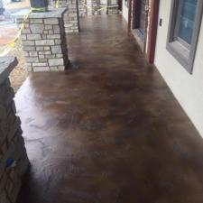 Exterior Beautification of existing concrete patios in Morristown, TN 1